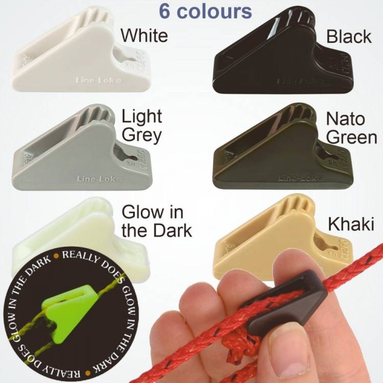 Mastrant CL260G Glow in The Dark Clamcleat Line-Lok Rope Tensioner for 2-4mm Guying Rope