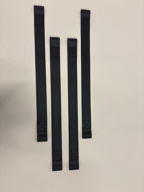 Firefly Webbing Toe Straps set of 4 - Rubber Backed - Super Stick