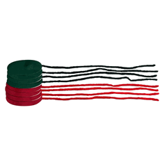 Laser Bahia Jib Tell Tails - Set Of 4 - 4 Red & 4 Green
