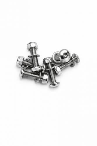 Stainless Steel M5 x 25mm - Button Socket Head Machine Screws - Nylocs & Washers