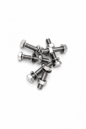 Stainless Steel - A4 - M5 - 30mm Machine Screws With Nuts & Washers - Hex Head.