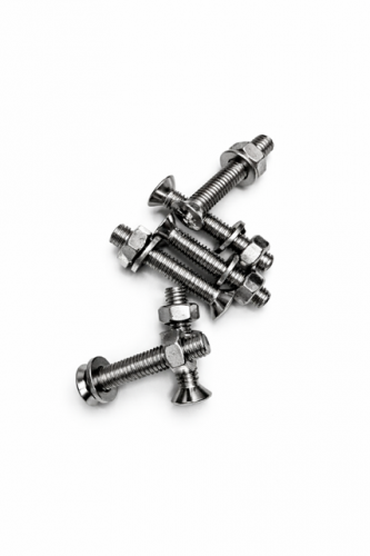 Stainless Steel - A4 - M6 - 40mmmm Machine Screws With Nuts & Washers - Countersunk Pozi Head.