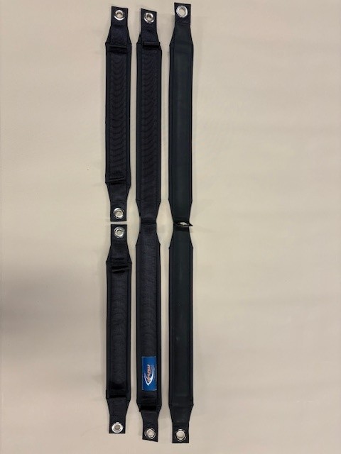 National 12 Padded Toe Straps - Super Stick (Rubber Backed)